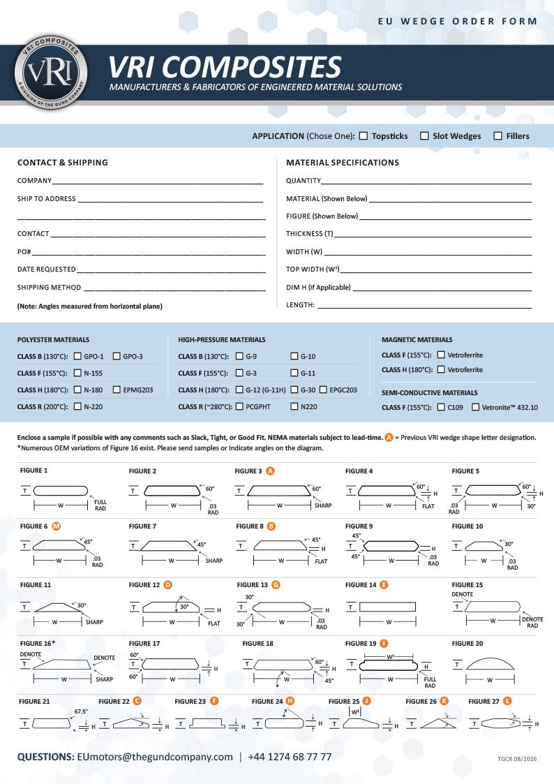 Wedge Order Form